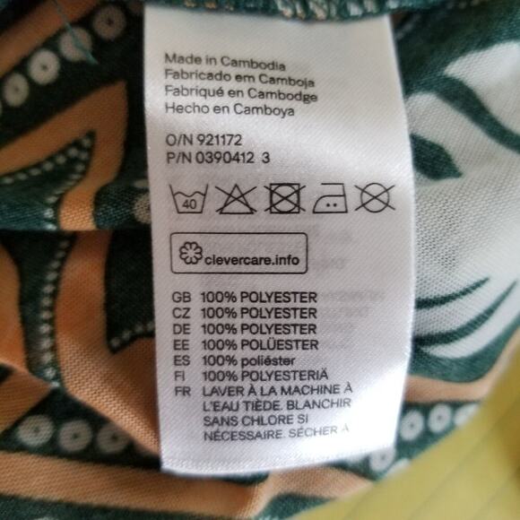 H&M Conscious Monstera Leaves Pullover Top Medium (2689) - Picture 4 of 6